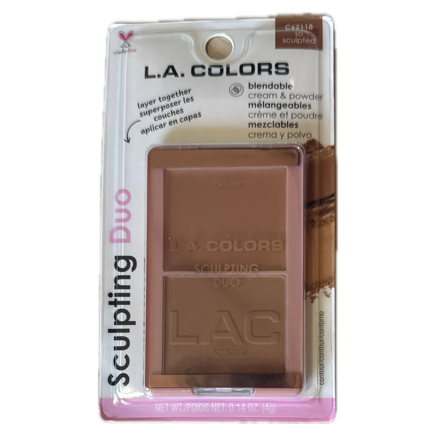 L.A. COLORS - CONTOUR -  SCULPTING DUO - SO SCULPTED - L.A. COLORS BRONZER en Panama