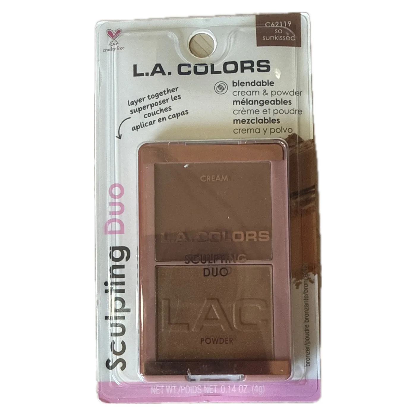 L.A. COLORS - SCULPTING DUO - SO SUNKISSED - L.A. COLORS BRONZER en Panama