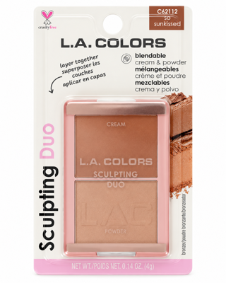 L.A. COLORS - SCULPTING DUO - SO SUNKISSED - L.A. COLORS BRONZER en Panama