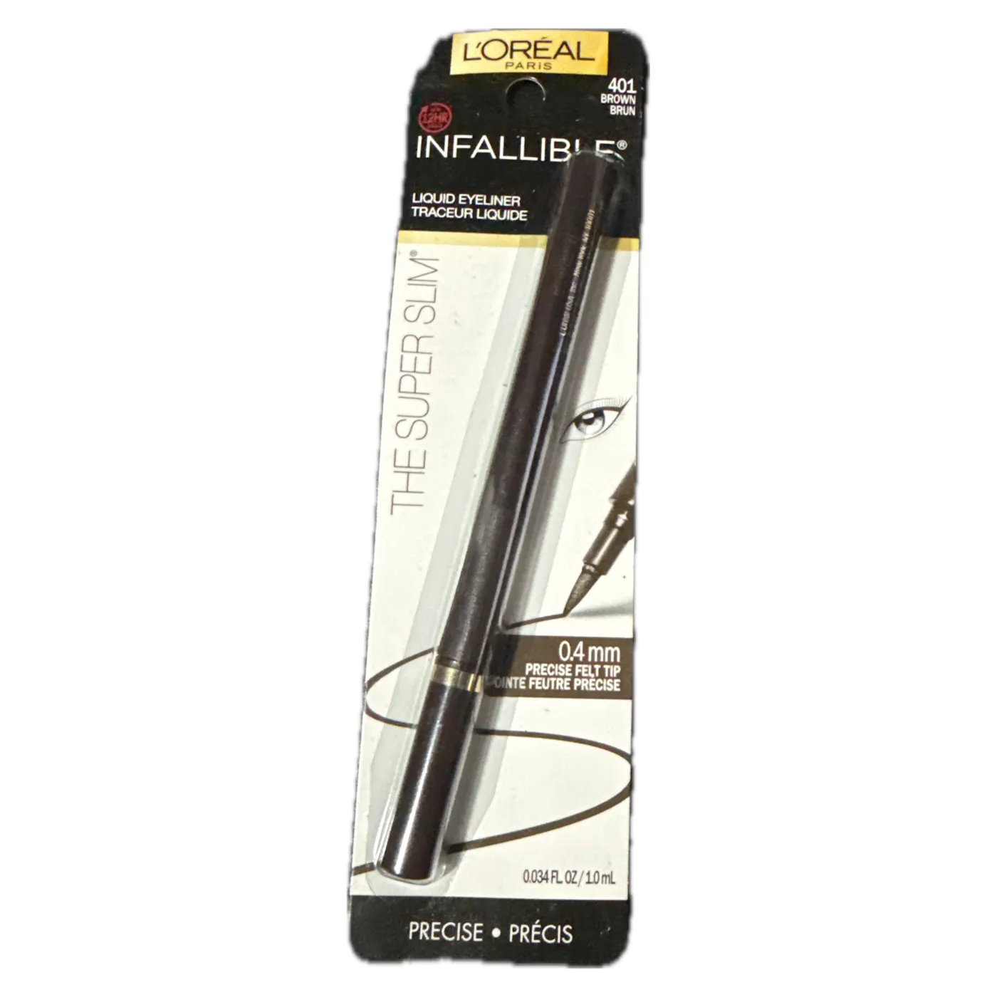 L'Oréal - Infallible The Super Slim - Liquid Eyeliner - 401 Brown - Loreal DELINEADOR DE OJO  - Comprar en Panamá
