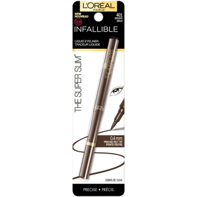 LOREAL - INFALLIBLE THE SUPER SLIM - LIQUID EYELINER - 401 BROWN - Loreal DELINEADOR DE OJO  en Panama