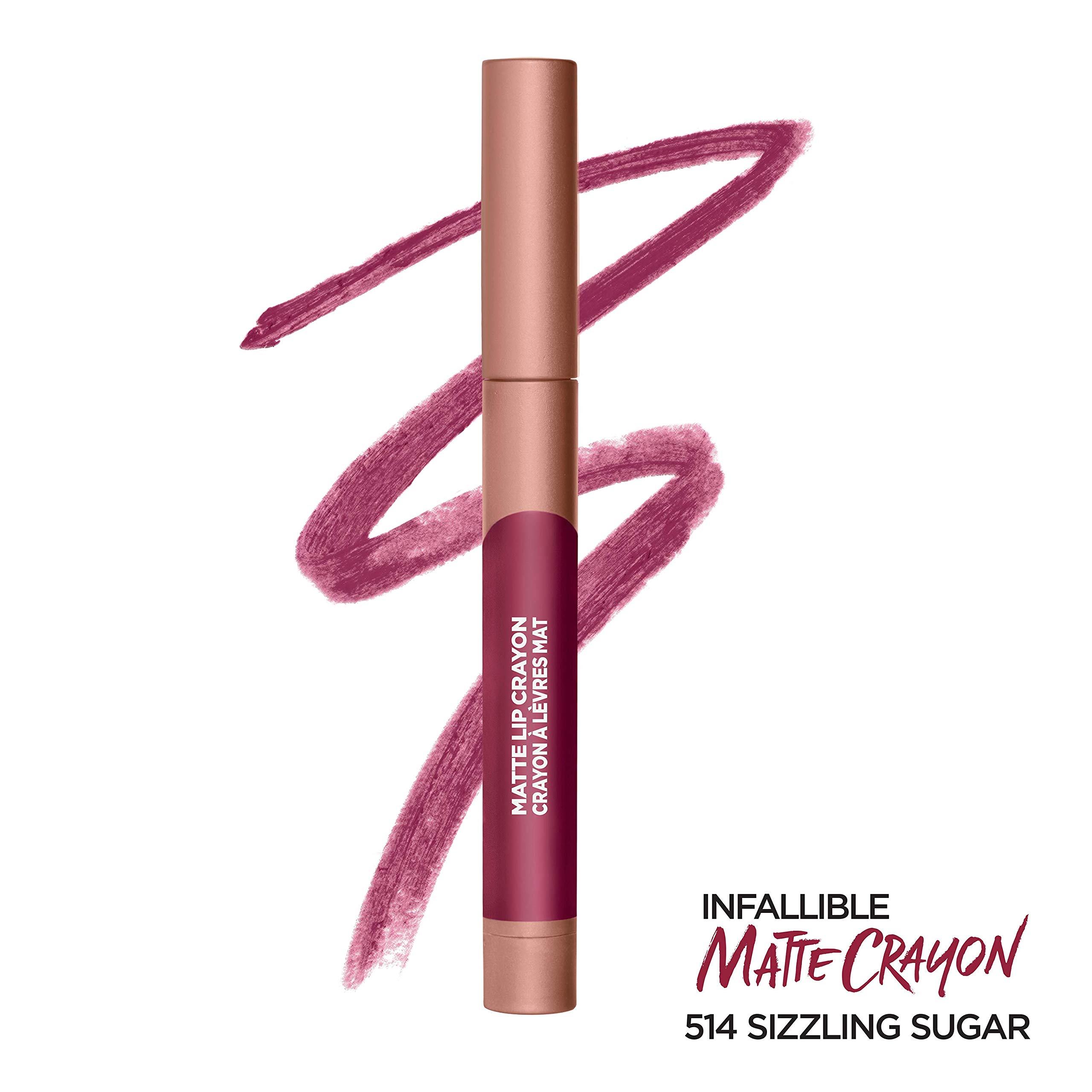 LOREAL-MATTE LIP CRAYON-514 - SIZZLING SUGAR 