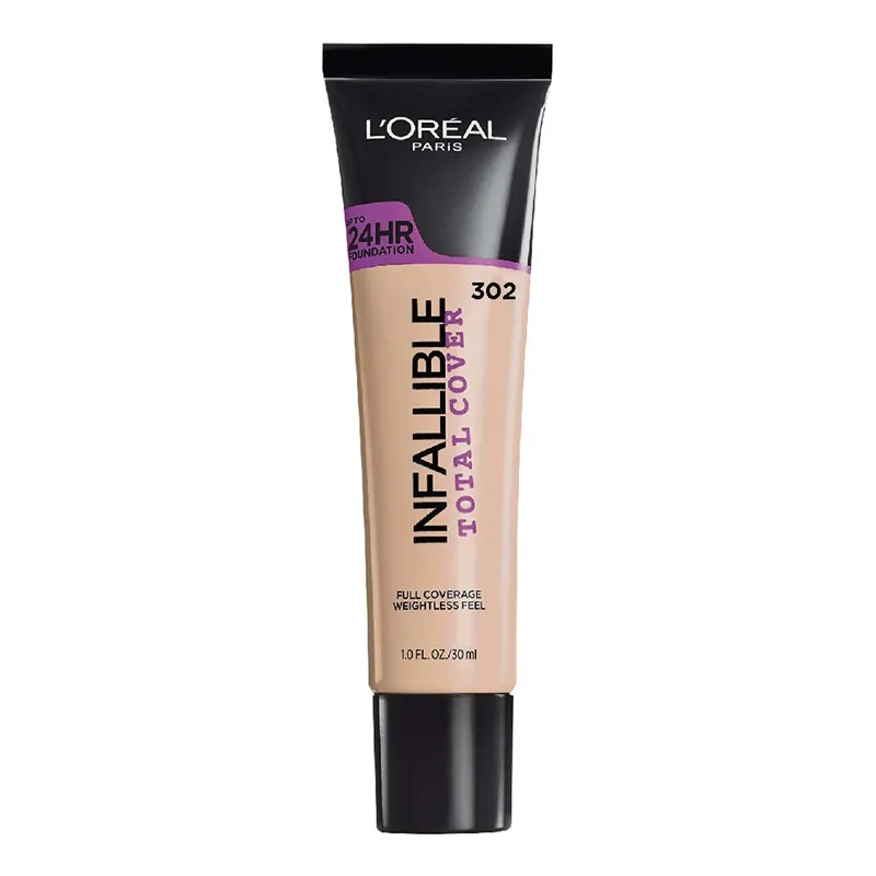 LOREAL -INFALLIBLE TOTAL COVER- 302 - CREAMY NATURAL  - LOREAL BASES  - Comprar en Panama