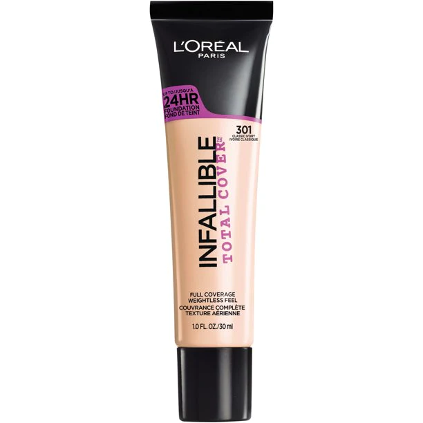 LOREAL -INFALLIBLE TOTAL COVER- 301 - CLASSIC IVORY 