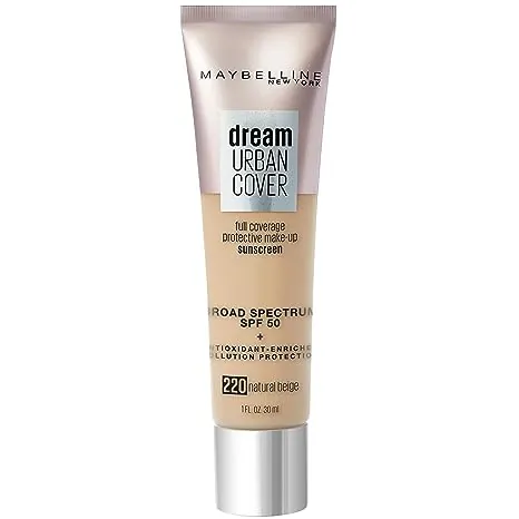 MAYBELLINE - DREAM URBAN COVER SUNSCREEN -  220 - NATURAL BEIGE  - MAYBELLINE BASES  - Comprar en Panama