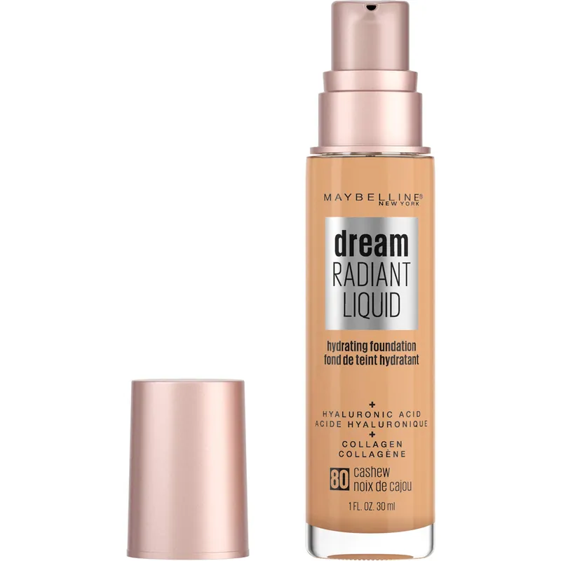 MAYBELLINE-DREAM RADIANT LIQUID HYDRATING FOUDATION-80 - CASHEW  - MAYBELLINE BASES  - Comprar en Panama