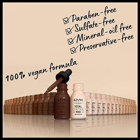 NYX -TOTAL CONTROL DROP FOUNDATION -TCDF-06 - miniatura