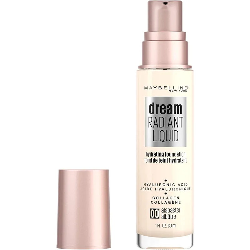 Dream Radiant Liquid Hydrating Foundation - Tono 00 Alabaster - Maybelline  BASES  - Comprar en Panama