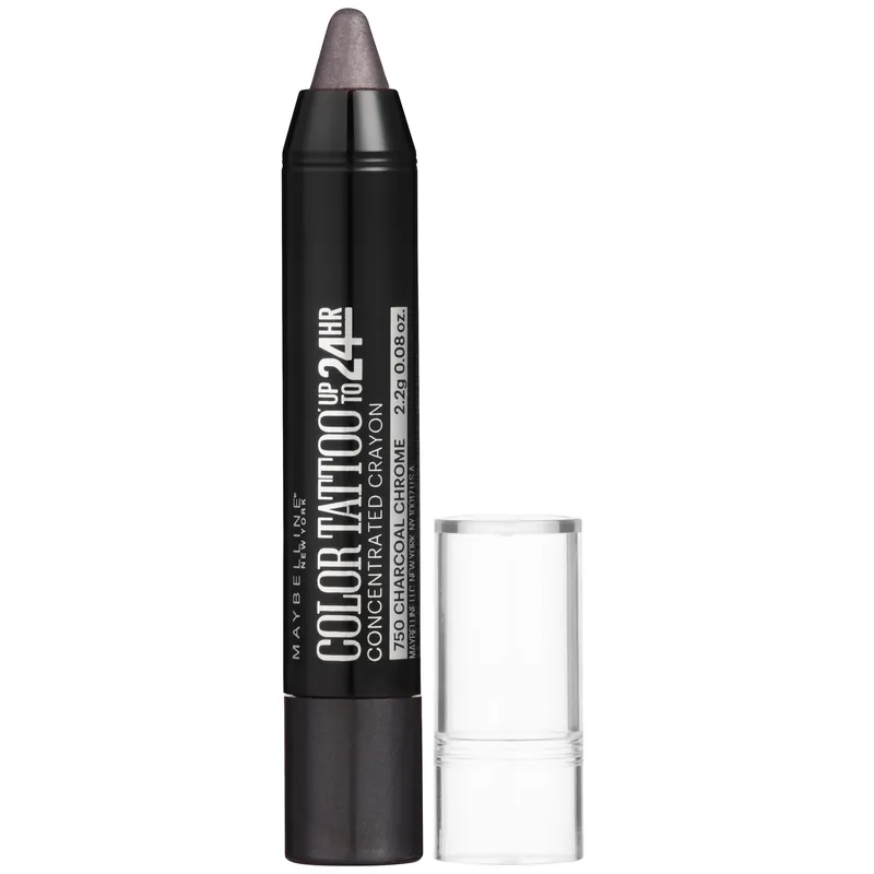 MAYBELLINE-COLOR TATTOO CRAYON-750-CHARCOL CHROME  - MAYBELLINE  SOMBRAS - Comprar en Panama