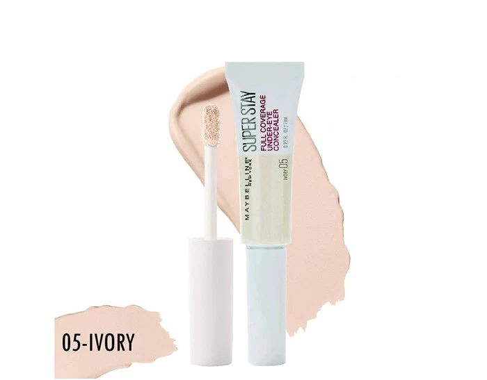MAYBELLINE -SUPER STAY FULL COVERAGE UNDER EYE CONCEALER -05 - IVORY  - miniatura