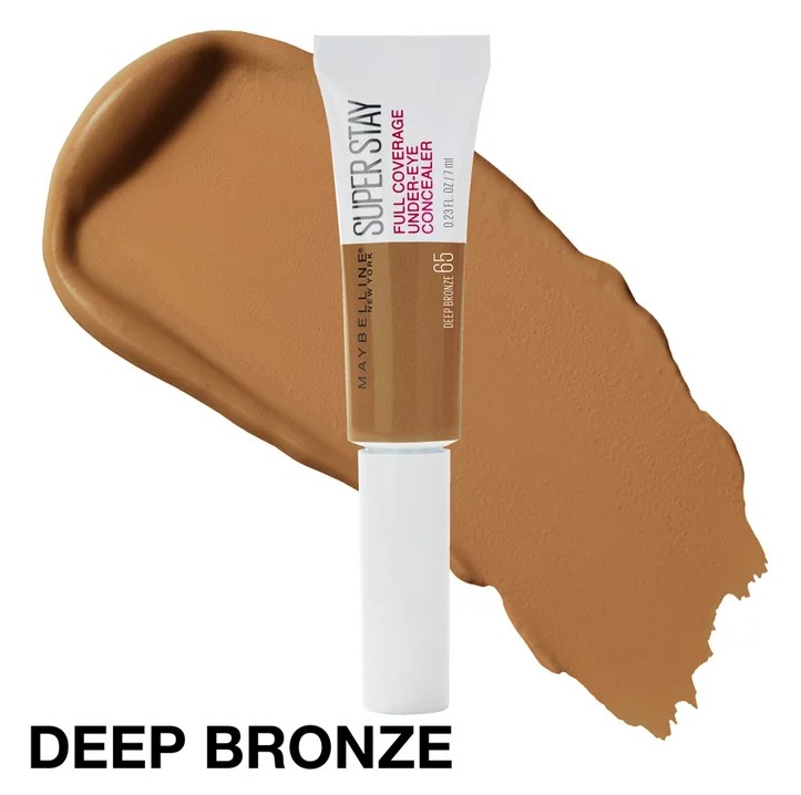 MAYBELLINE -SUPER STAY FULL COVERAGE UNDER EYE CONCEALER -65 - DEEP BRONZE  - miniatura