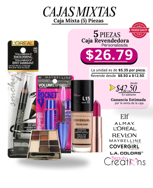 CAJA MIXTA 5 PCS  - VARIADO CAJA MIXTA en Panama