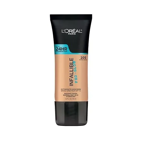 INFALLIBLE FOUNDATION 24 HRS - PRO GLOW - 205 - NATURAL BEIGE - Loreal BASES  - Comprar en Panama