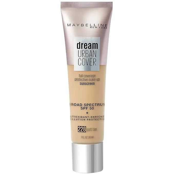 MAYBELLINE - DREAM URBAN COVER SUNSCREEN - 228- Soft Tan - Maybelline BASES  - Comprar en Panama
