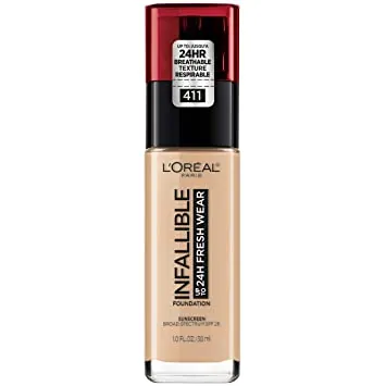 Loreal Infalible 24 hrs Fresh Wear - 411 - Loreal BASES  - Comprar en Panama