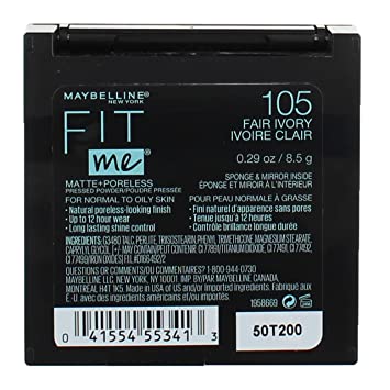 Maybelline Polvo Fit Me - 105 Fair Ivory  - miniatura