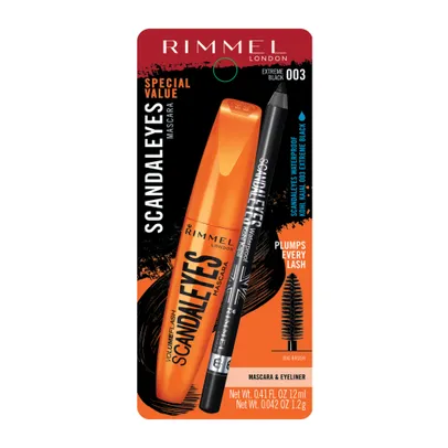 MASCARA RIMMEL SCANDALEYES -003 BLACK 2 EN 1