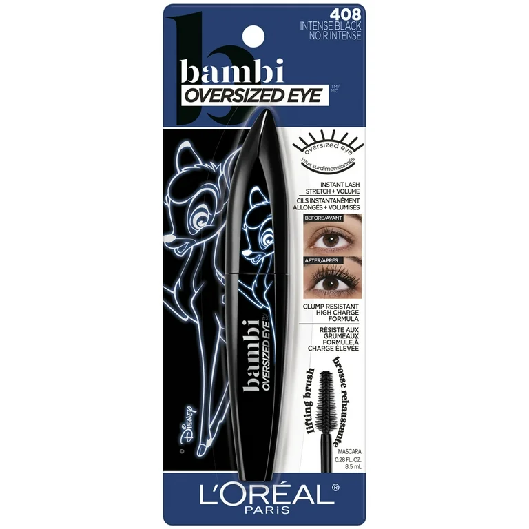  Mascara L'Oreal Paris Bambi Eye - 408 Intense Black