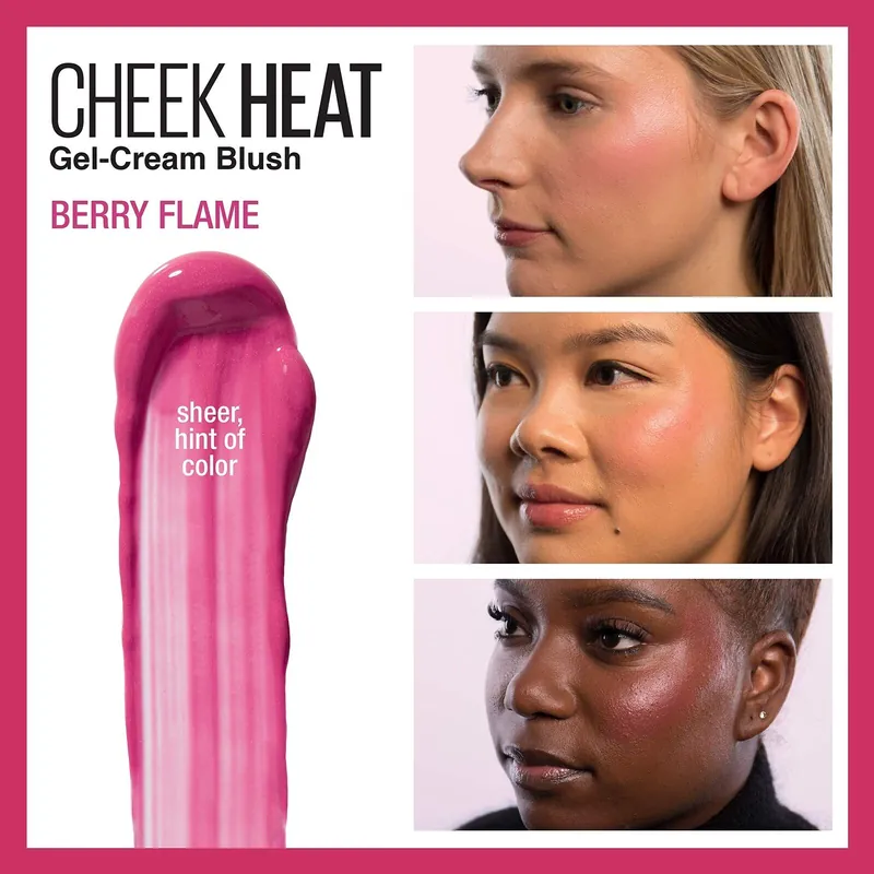 Maybelline - Rubor en Gel - Cheek Heat - 35 Berry Flame - MAYBELLINE - vista adicional