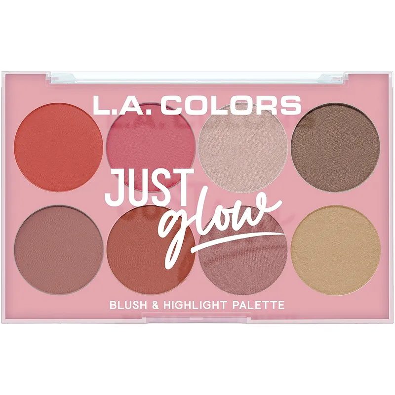 L.A COLOR JUST GLOW  BLUSH & HIGHLIGHT - C30351 - L.A. COLORS RUBOR  - Comprar en Panama