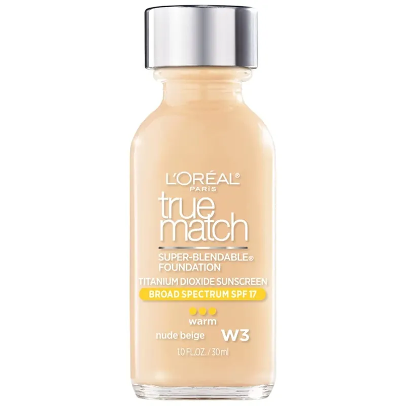 LOREAL TRUE MATCH - FOUNDATION - W3 NUDE BEIGE - LOREAL BASES  - Comprar en Panama