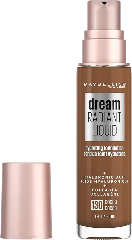 Dream Radiant Liquid Hydrating Foundation - Tono -130 - Cocoa - MAYBELLINE BASES  - Comprar en Panama