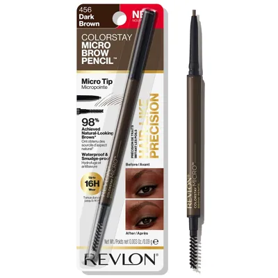 Revlon - Colorstay Micro Brow Pencil - 456 Dark Brown