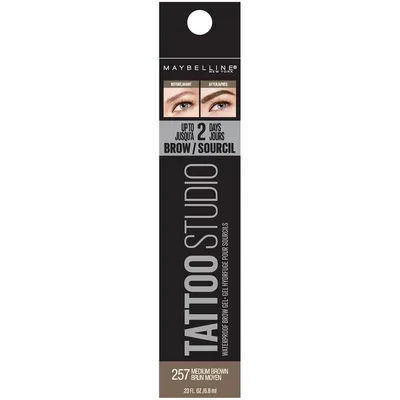 Maybelline - Tatto Studio - Brow Gel Waterproof - 257 Medium Brown